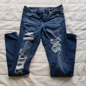 American Eagle Jegging Super Stretch X Distressed Jean – Size 10 X-Long